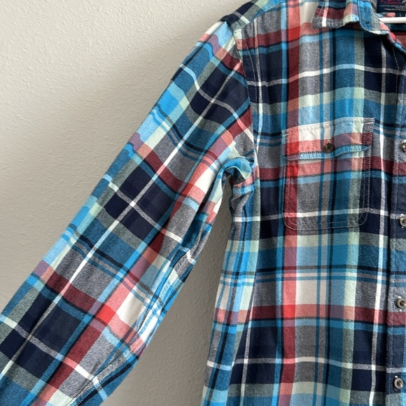 Old navy vintage flannel regular fit long sleeve large - Picture 3 of 6